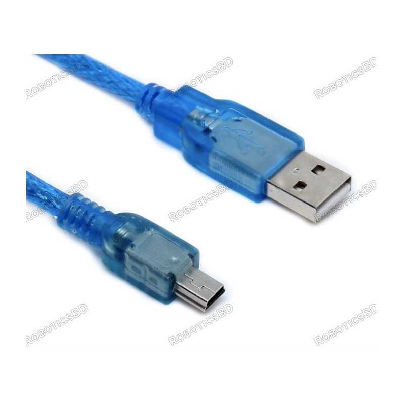 Cable for Arduino Nano (USB 2.0 A to USB 2. Cable for Arduino Nano (USB 2.0 A to USB 2.