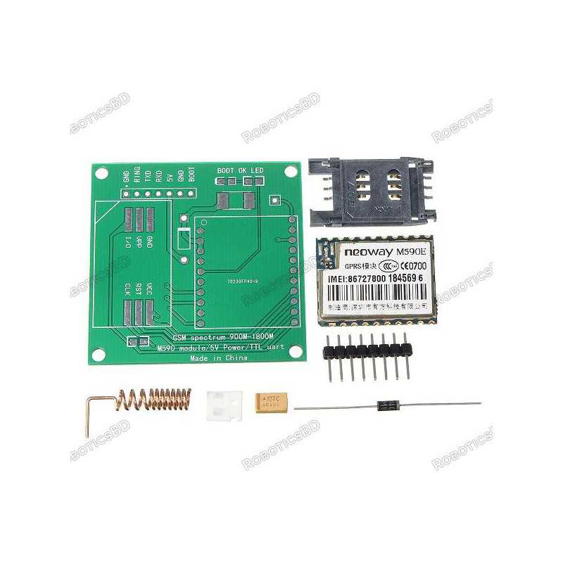M590E GSM GPRS module Diy kits M590 GSM GPRS 900m-1800m sms CPU MCU test Robotics Bangladesh M590E GSM GPRS module Diy kits M590 GSM GPRS 900m-1800m sms CPU MCU test Robotics Bangladesh