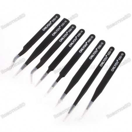 Anti-static Stainless Steel High Precision Professional Tweezers Robotics Bangladesh