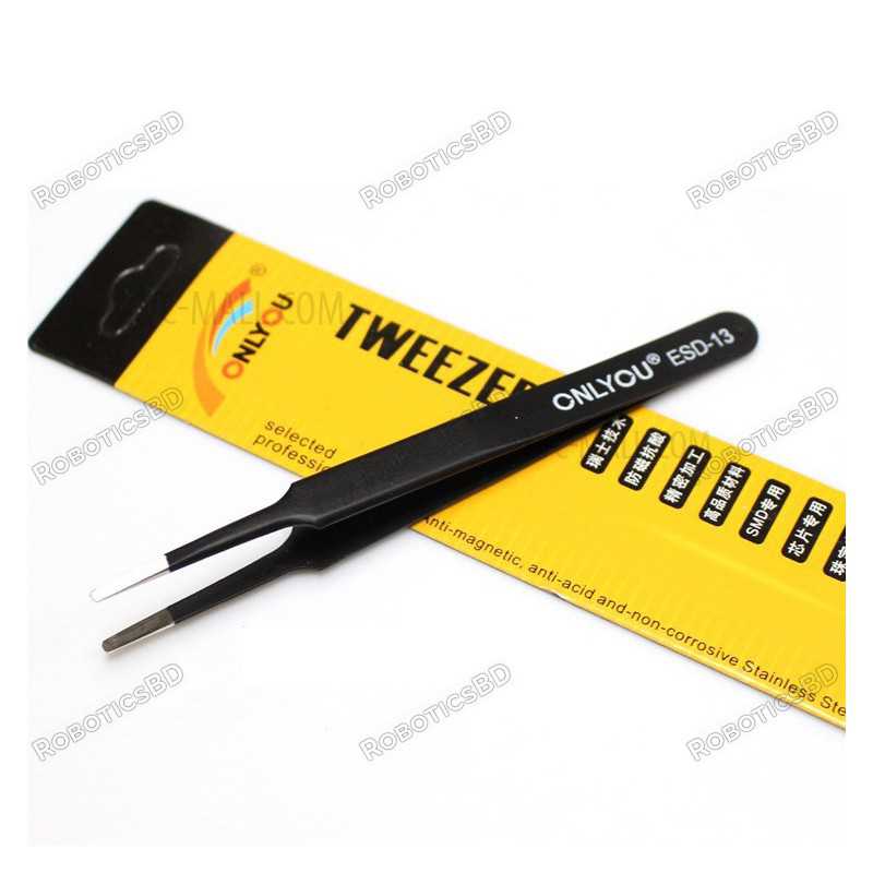 Anti-static Stainless Steel High Precision Professional Tweezers Robotics Bangladesh Anti-static Stainless Steel High Precision Professional Tweezers Robotics Bangladesh