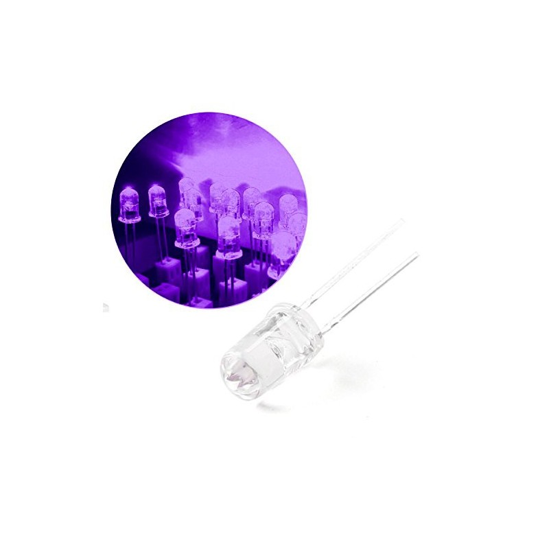 Superbright Ultra Violet LED UV Lamp 5mm 2500mcd Robotics Bangladesh