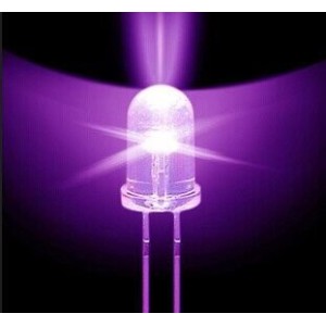 Superbright Ultra Violet LED UV Lamp 5mm 2500mcd Robotics Bangladesh