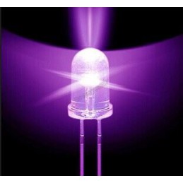 Superbright Ultra Violet LED UV Lamp 5mm 2500mcd Robotics Bangladesh