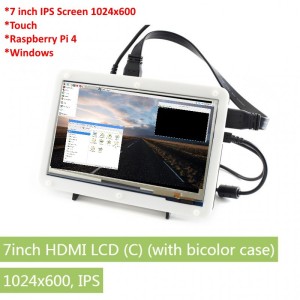 Raspberry Pi 7inch HDMI Touchscreen LCD with Case Robotics Bangladesh
