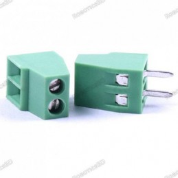 2 Pin Pitch 5.0mm Straight Pin Screw PCB Terminal Block Connector Robotics Bangladesh