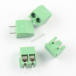 2 Pin Pitch 5.0mm Straight Pin Screw PCB Terminal Block Connector Robotics Bangladesh