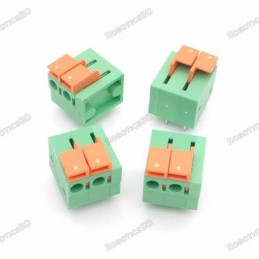 5.08mm Pitch Spring Terminal Connector 2P KF142R Straight Pin PCB Mounted Screw Connectors Robotics Bangladesh