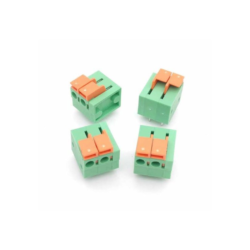 5.08mm Pitch Spring Terminal Connector 2P KF142R PCB Mounted Screw Connectors Robotics Bangladesh