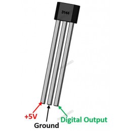Hall Effect Sensor 6851/A3144 Robotics Bangladesh
