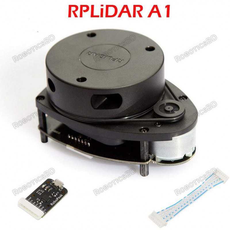Slamtec RPLIDAR A1 2D 360 Degree 12 Meters LIDAR Sensor Robotics Bangladesh Slamtec RPLIDAR A1 2D 360 Degree 12 Meters LIDAR Sensor Robotics Bangladesh