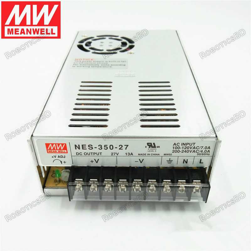 Mean Well NES-350-27 27V 350 Watt Ul Switching Power Supply Robotics Bangladesh Mean Well NES-350-27 27V 350 Watt Ul Switching Power Supply Robotics Bangladesh