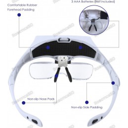Headband Magnifier Glasses With LED Light Robotics Bangladesh