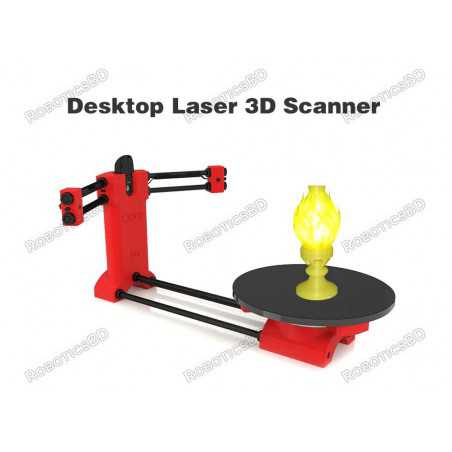 3D Scanner Laser Desktop- DIY Red Robotics Bangladesh