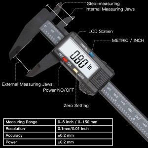Digital Slide Calipers Metal with LCD Robotics Bangladesh