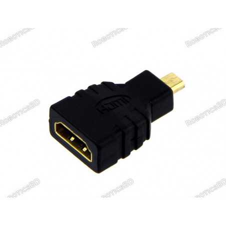 Micro HDMI Male to HDMI Female Adapter for Pi 4 Robotics Bangladesh