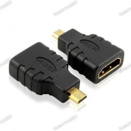 Micro HDMI Male to HDMI Female Adapter for Pi 4 Robotics Bangladesh