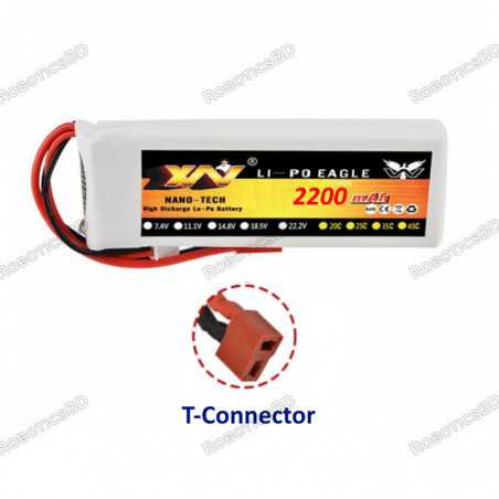 Lipo Battery 2200mAh 11.1V 3S Robotics Bangladesh