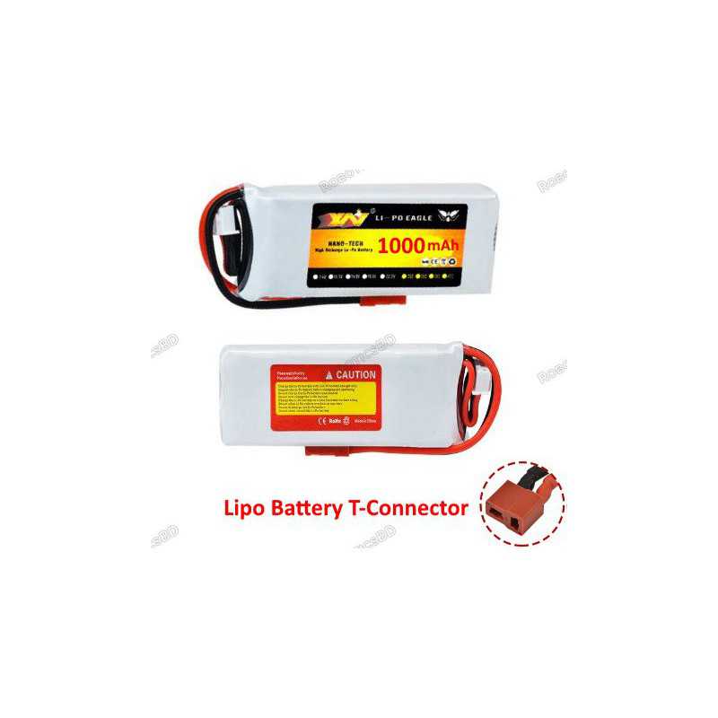 Lipo Battery 1000mAh 7.4V 2S Robotics Bangladesh Lipo Battery 1000mAh 7.4V 2S Robotics Bangladesh