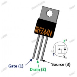 IRFZ44N MOSFET Robotics Bangladesh