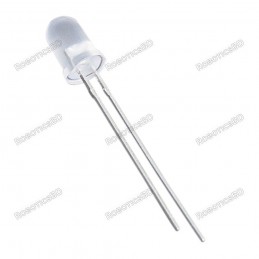 White Led 5mm(pack of 5) Robotics Bangladesh