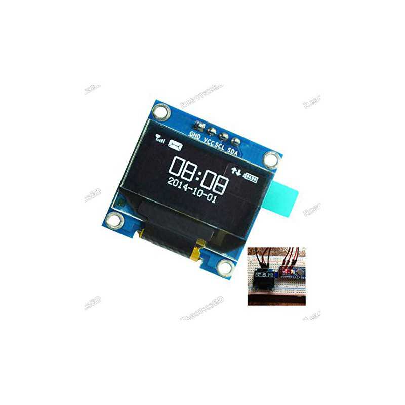 0.96" Inch I2C OLED Display White Robotics Bangladesh 0.96" Inch I2C OLED Display White Robotics Bangladesh