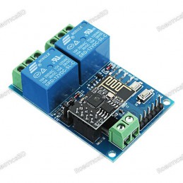ESP8266 Dual WiFi Relay Module Internet Of Things Smart Home Mobile APP Remote Switch Robotics Bangladesh