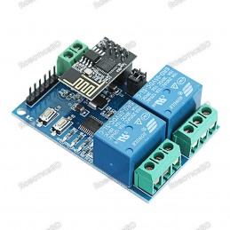 ESP8266 Dual WiFi Relay Module Internet Of Things Smart Home Mobile APP Remote Switch Robotics Bangladesh