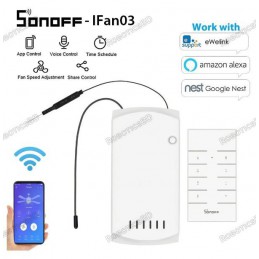 SONOFF IFan03: Wi-Fi Ceiling Fan And Light Controller Robotics Bangladesh
