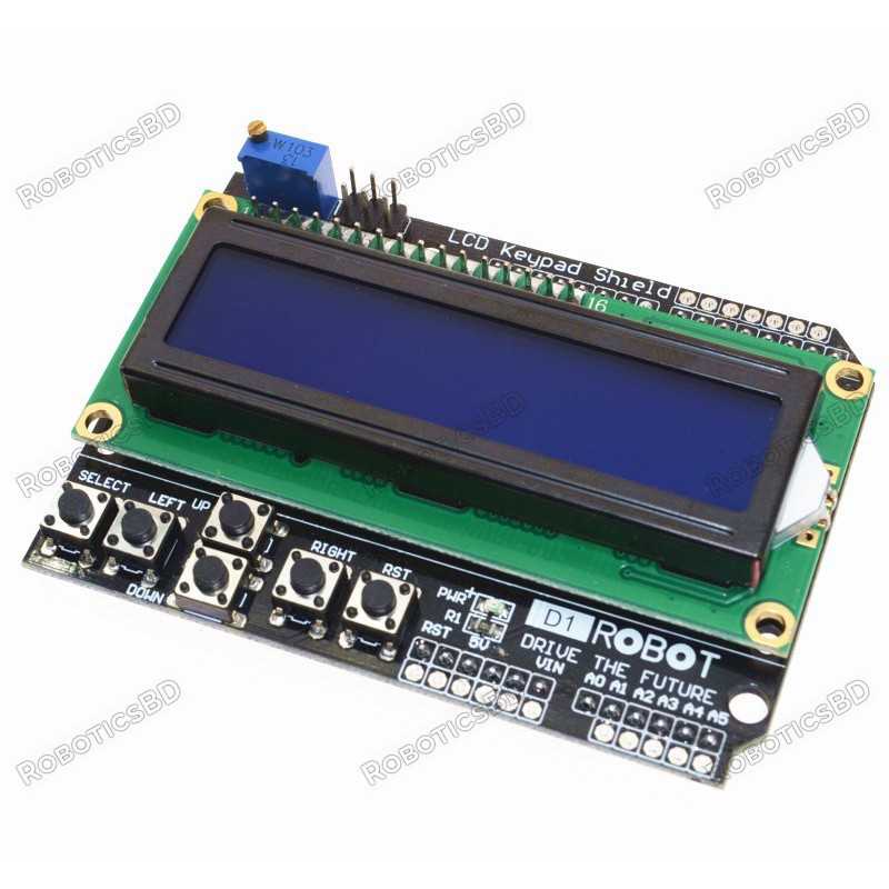 LCD Keypad Shield for Arduino Robotics Bangladesh LCD Keypad Shield for Arduino Robotics Bangladesh