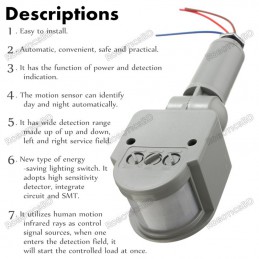 Automatic Infrared PIR Motion Sensor Switch 12V Robotics Bangladesh