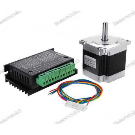 Nema 23 23HS5628 2.8A Two Phase 6.35mm Shaft Stepper Motor With TB6600 Stepper Motor Driver Robotics Bangladesh