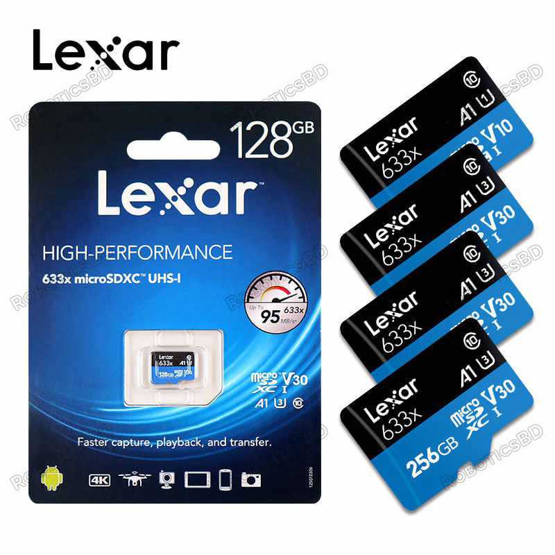 Lexar High-Performance microSDXC 633x 128GB U3 Card Robotics Bangladesh Lexar High-Performance microSDXC 633x 128GB U3 Card Robotics Bangladesh