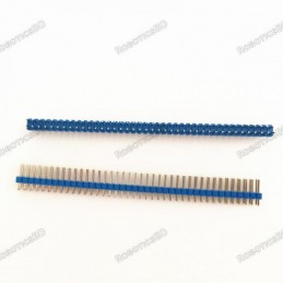 40 Pin 2.54mm Pitch Male Double Row Straight Pin Header Strip Robotics Bangladesh