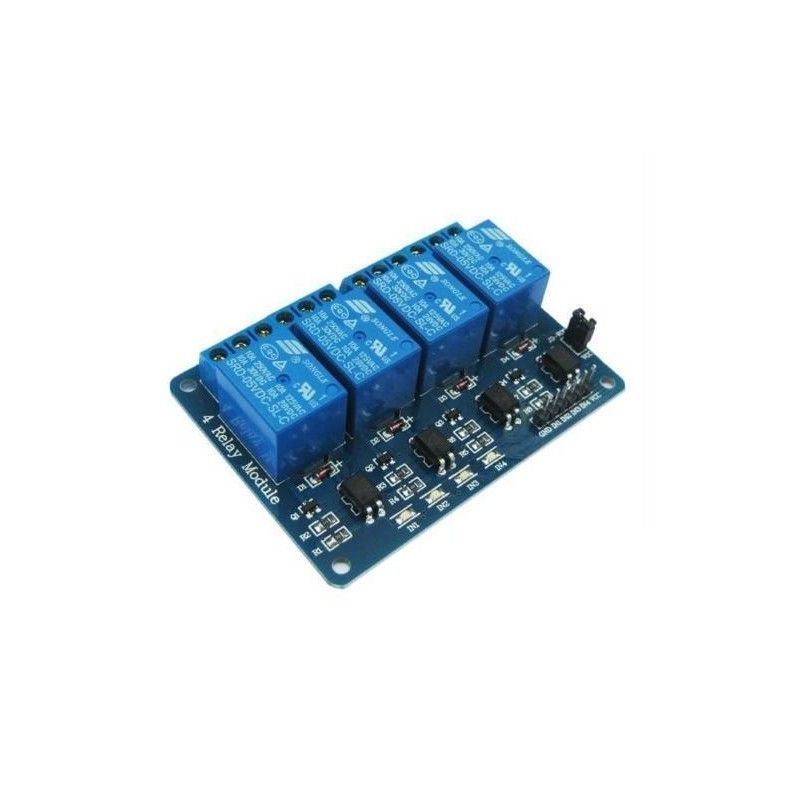 4 Channel 12V Relay Board Module Robotics Bangladesh