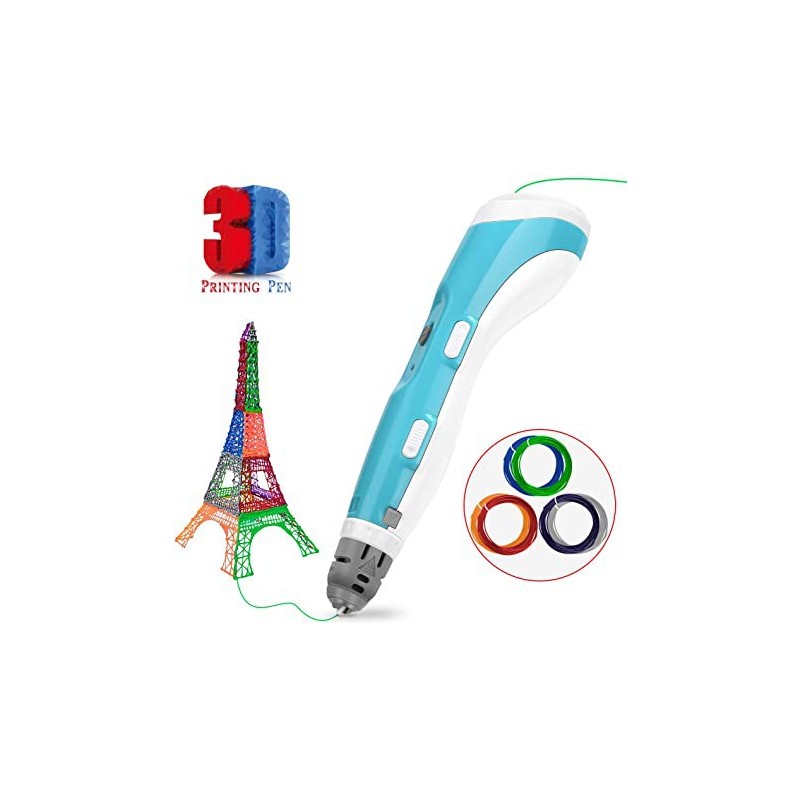 3D Pen 2nd Generation LED Display Screen with (6 Color Filament 50g) Robotics Bangladesh