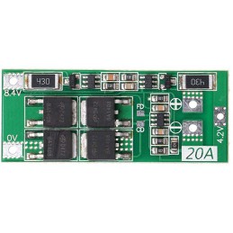 2S 20A BMS Charger 18650 Lithium Li-ion Battery Balance Protection Board Robotics Bangladesh