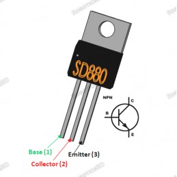 D880 NPN Transistor Robotics Bangladesh