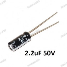 2.2uF 50V Capacitor (pack of 5) Robotics Bangladesh