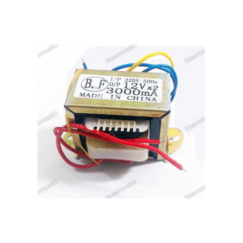 Power Transformer 12V 3A Robotics Bangladesh Power Transformer 12V 3A Robotics Bangladesh
