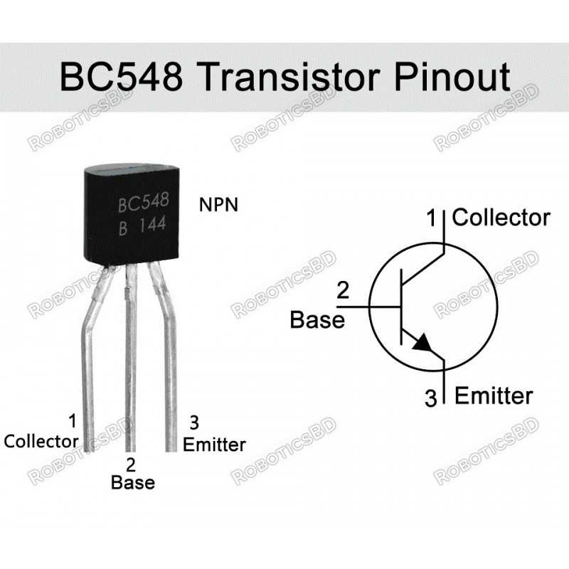 BC548 Transistor Robotics Bangladesh BC548 Transistor Robotics Bangladesh