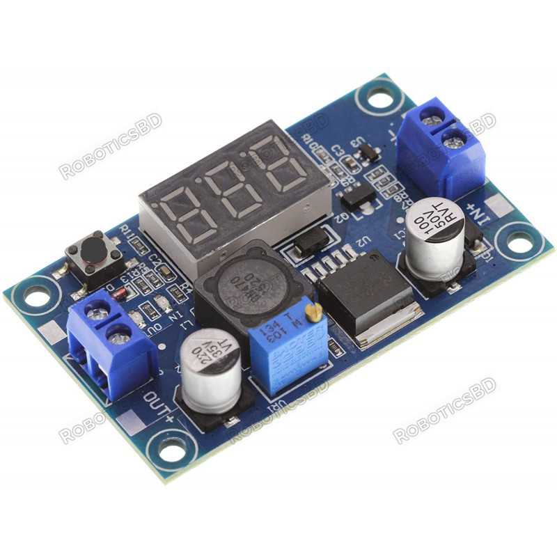 LM2596 DC DC Step Down Buck Converter with Digital Tube Display Robotics Bangladesh LM2596 DC DC Step Down Buck Converter with Digital Tube Display Robotics Bangladesh