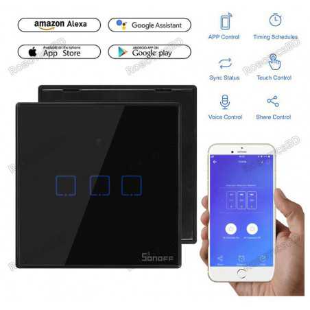 Sonoff TX Series WiFi Wall Switches T3 EU 3 Gang Robotics Bangladesh