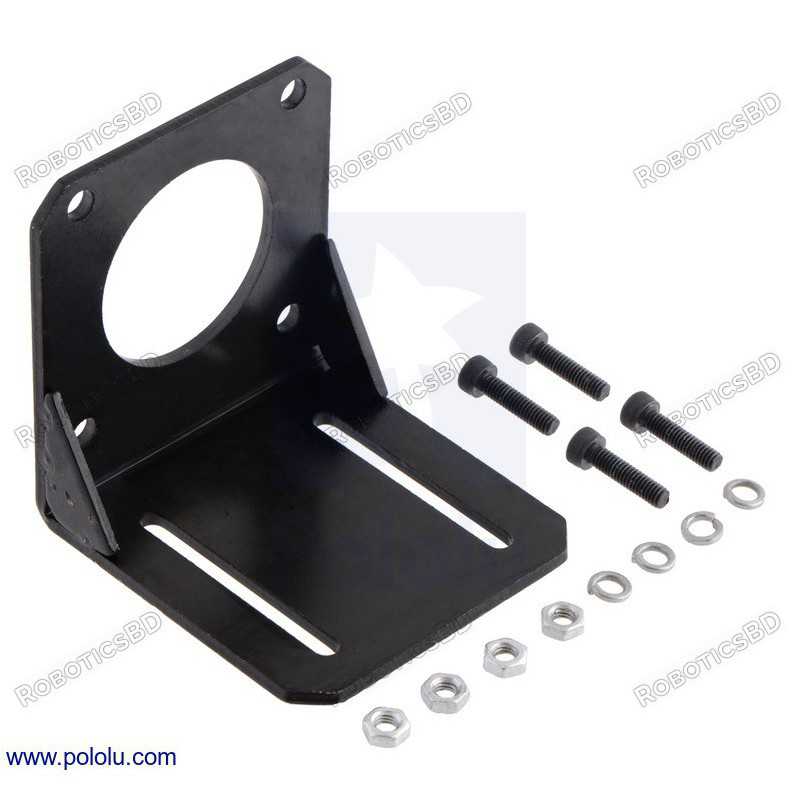 Steel L-Bracket for NEMA 23 Stepper Motors Robotics Bangladesh Steel L-Bracket for NEMA 23 Stepper Motors Robotics Bangladesh