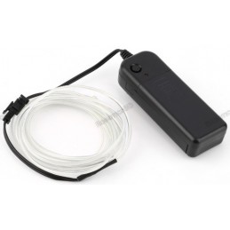 EL Wire-White 3m With Pocket Inverter Robotics Bangladesh