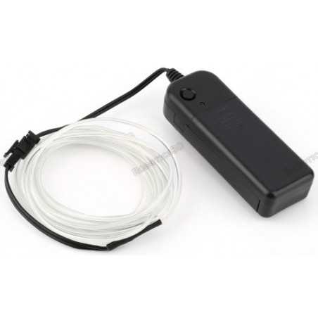 EL Wire-White 3m With Pocket Inverter Robotics Bangladesh