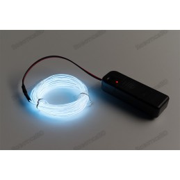 EL Wire-White 3m With Pocket Inverter Robotics Bangladesh