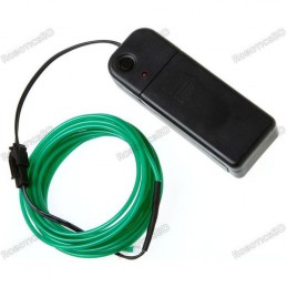 EL Wire-Green 3m With Pocket Inverter Robotics Bangladesh
