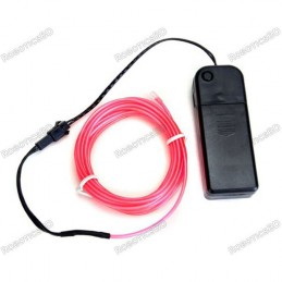 EL Wire-Red 3m With Pocket Inverter Robotics Bangladesh