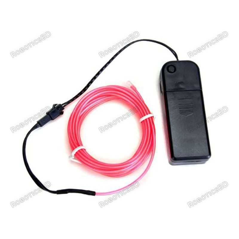 EL Wire-Red 3m With Pocket Inverter Robotics Bangladesh EL Wire-Red 3m With Pocket Inverter Robotics Bangladesh