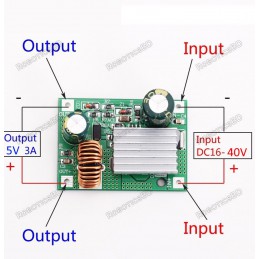 9-40V to 5V 3A Step Down Power Supply Buck Converter Robotics Bangladesh
